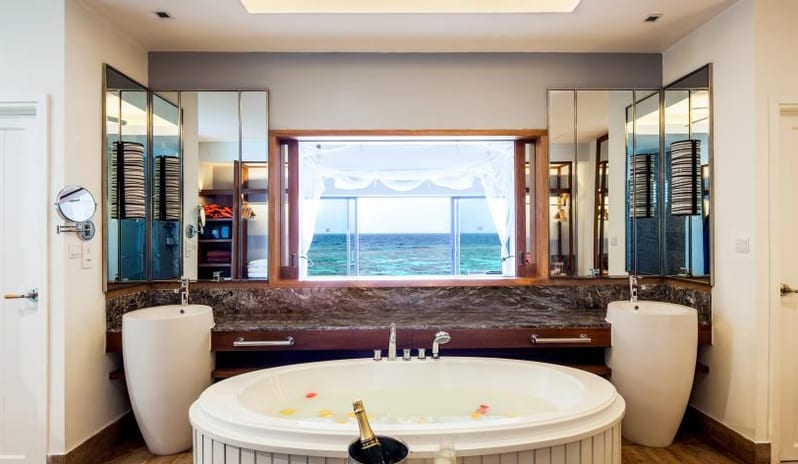 Centara Grand Island Maldives - Reethi Muraka Overwater Villa - View from the Bathroom